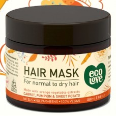 Органическая маска для нормальных и сухих волос, EcoLove Orange collection Hair mask for normal&dry hair 350 ml