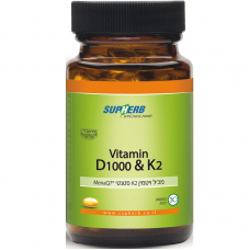 Комплекс витаминами D1000 и К, Supherb Vitamin D1000 & K2 Complex 30 caps