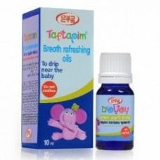 Смесь масел для облегчения дыхания у малышей, Taftafim Breath Refreshing Oils 10ml
